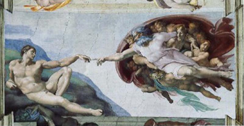 CERQUOZZI, Michelangelo The creation of Adam Sweden oil painting art